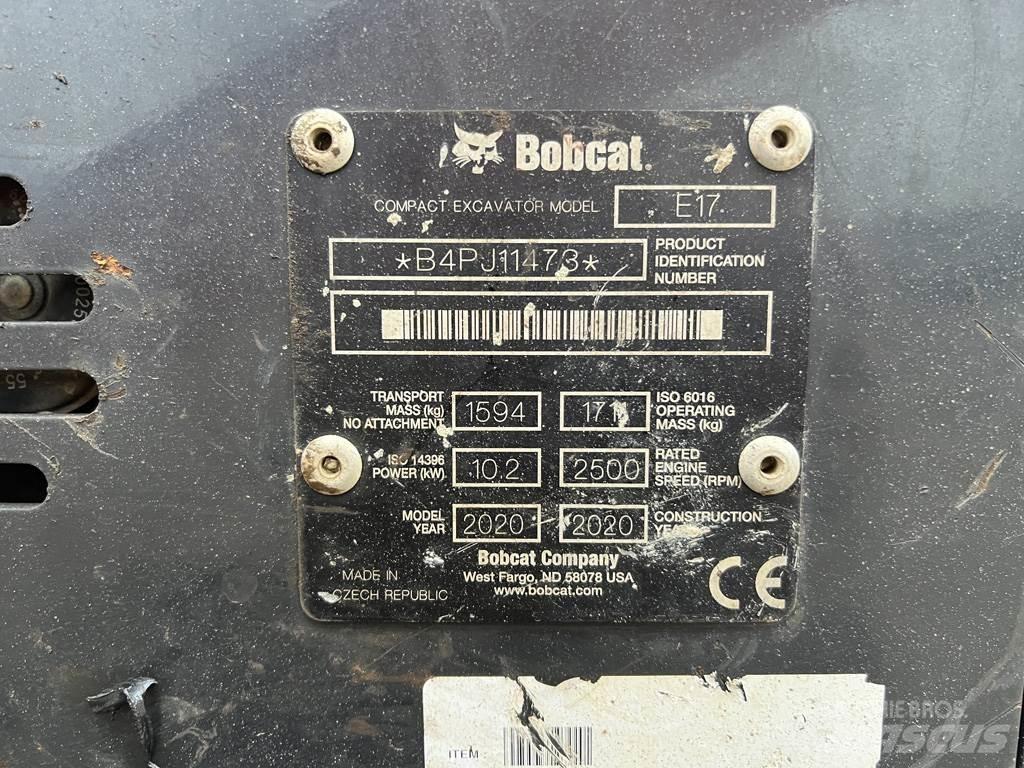 Bobcat E17 Minigraafmachines < 7t