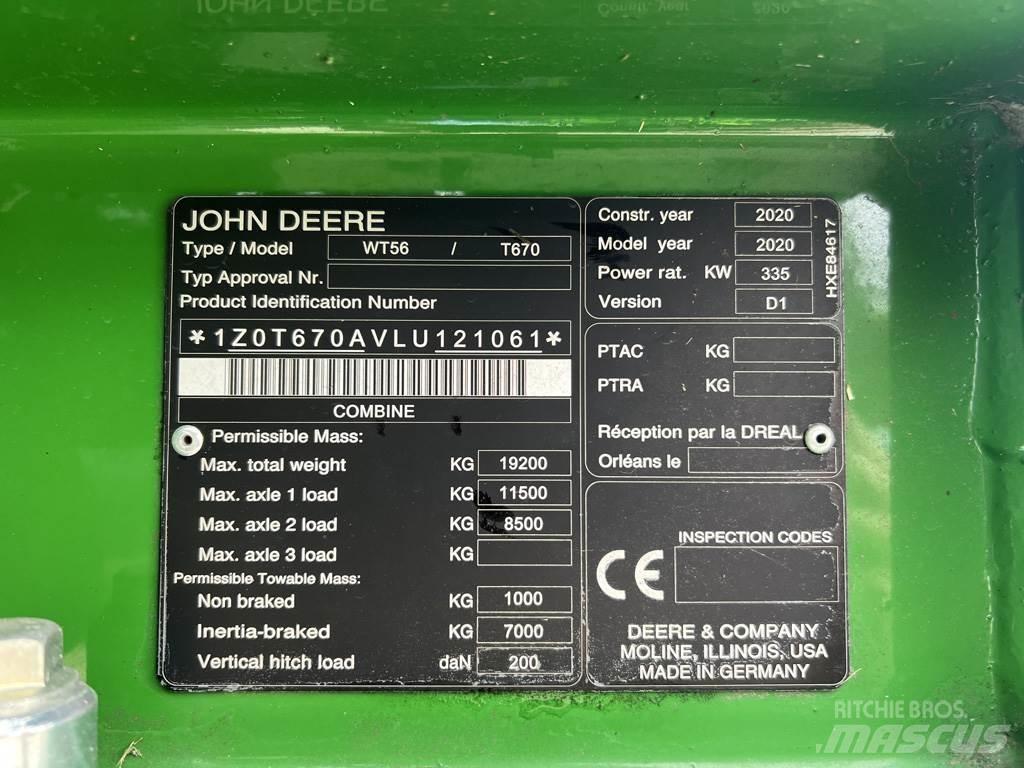 John Deere T670I Maaidorsmachines
