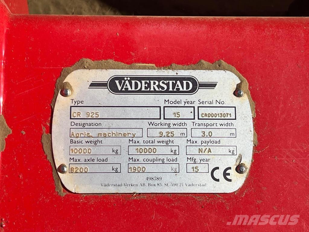 Väderstad CR925 Conventionele ploegen