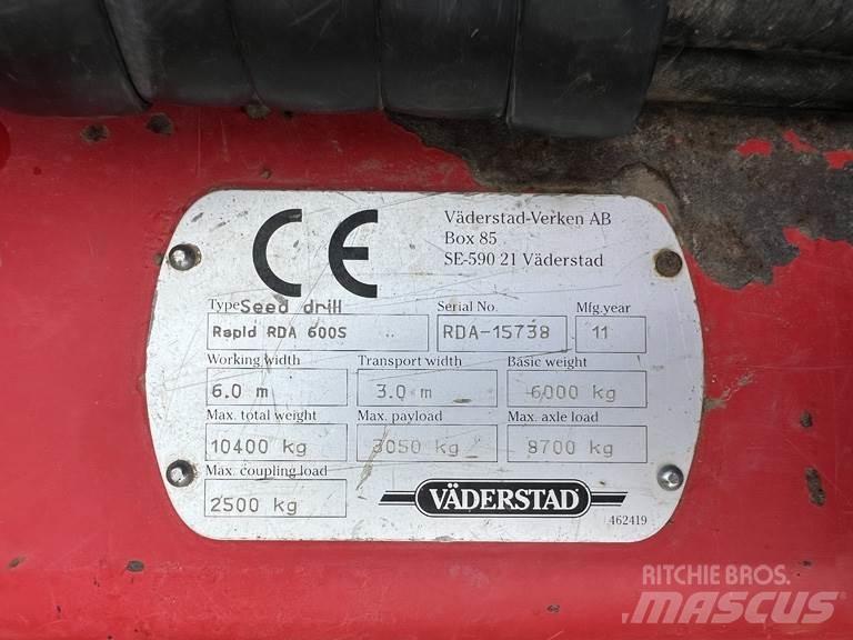 Väderstad RDA600S Zaaimachines