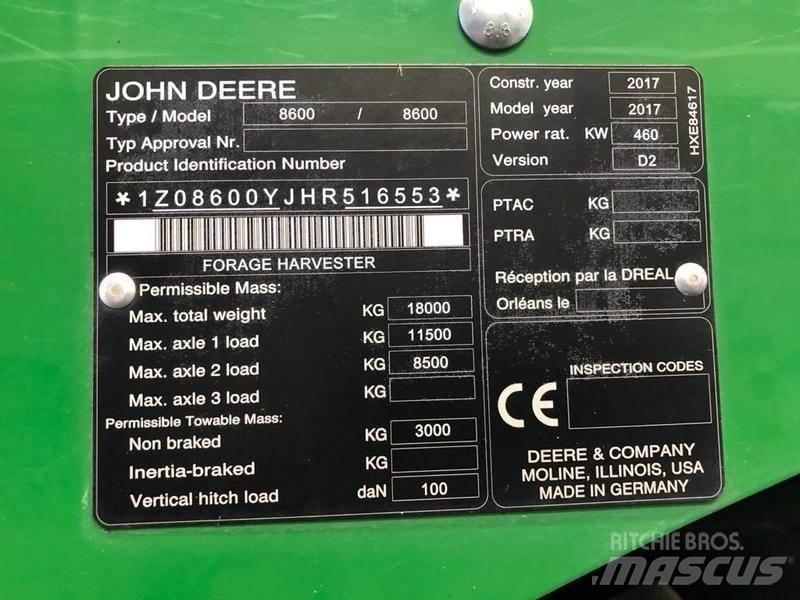 John Deere 8600 Landbouw - overige