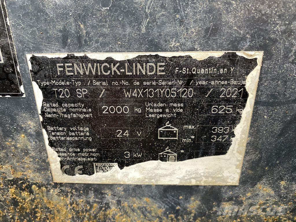 Linde T20SP Pallettruck met meerij platform