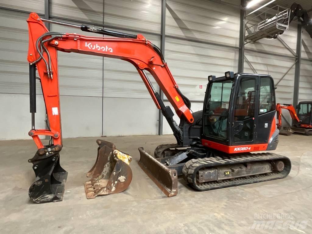 Kubota KX 080-4 Midigraafmachines 7t - 12t