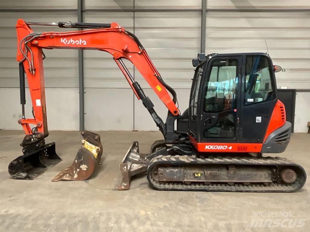 Kubota KX 080-4 Midigraafmachines 7t - 12t