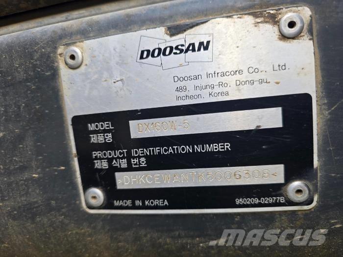 Doosan DX 140 W-5 Wielgraafmachines