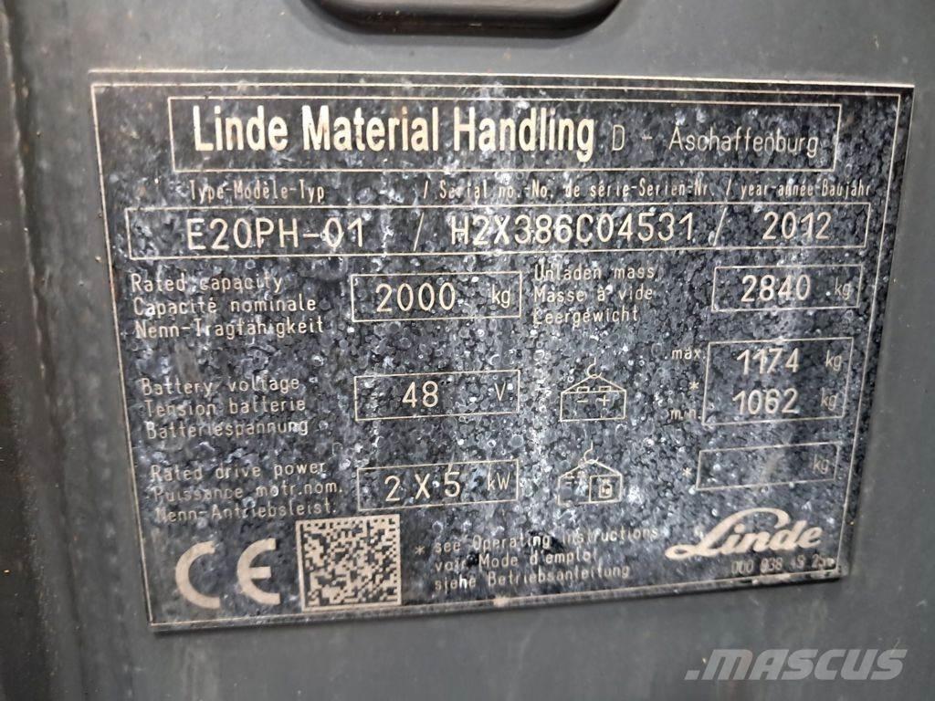 Linde E20PH-01 Elektrische heftrucks