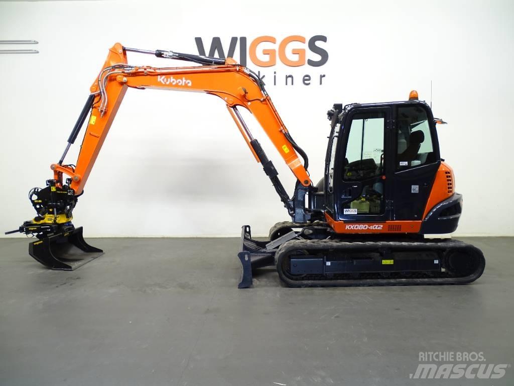 Kubota KX 080-4a Midigraafmachines 7t - 12t