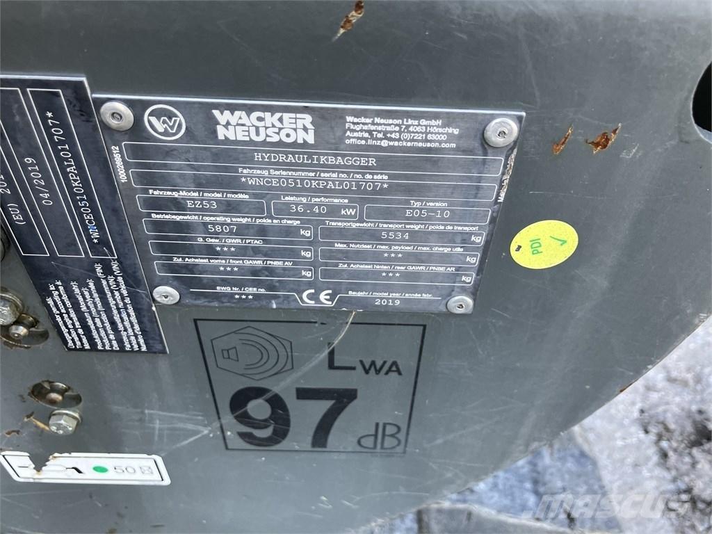 Wacker Neuson EZ 53 Minigraafmachines < 7t
