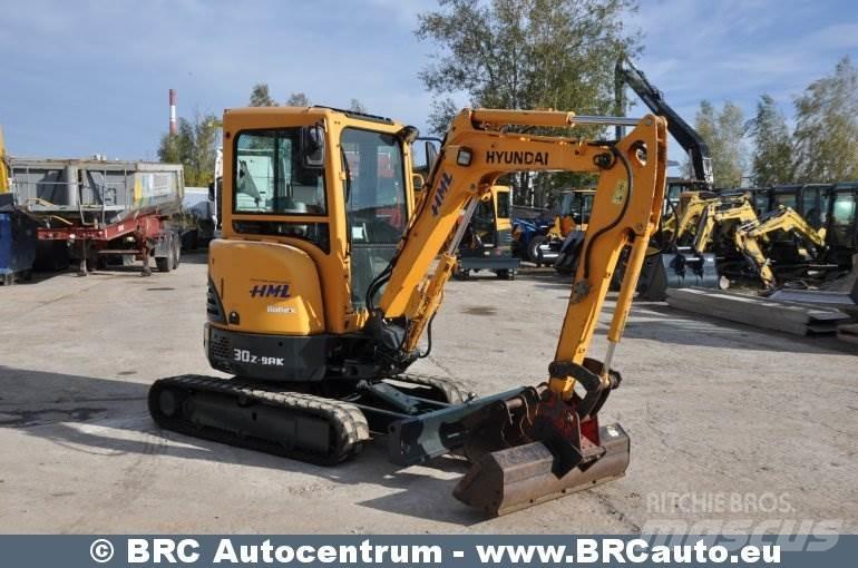 Hyundai R30Z-9AK Minigraafmachines < 7t