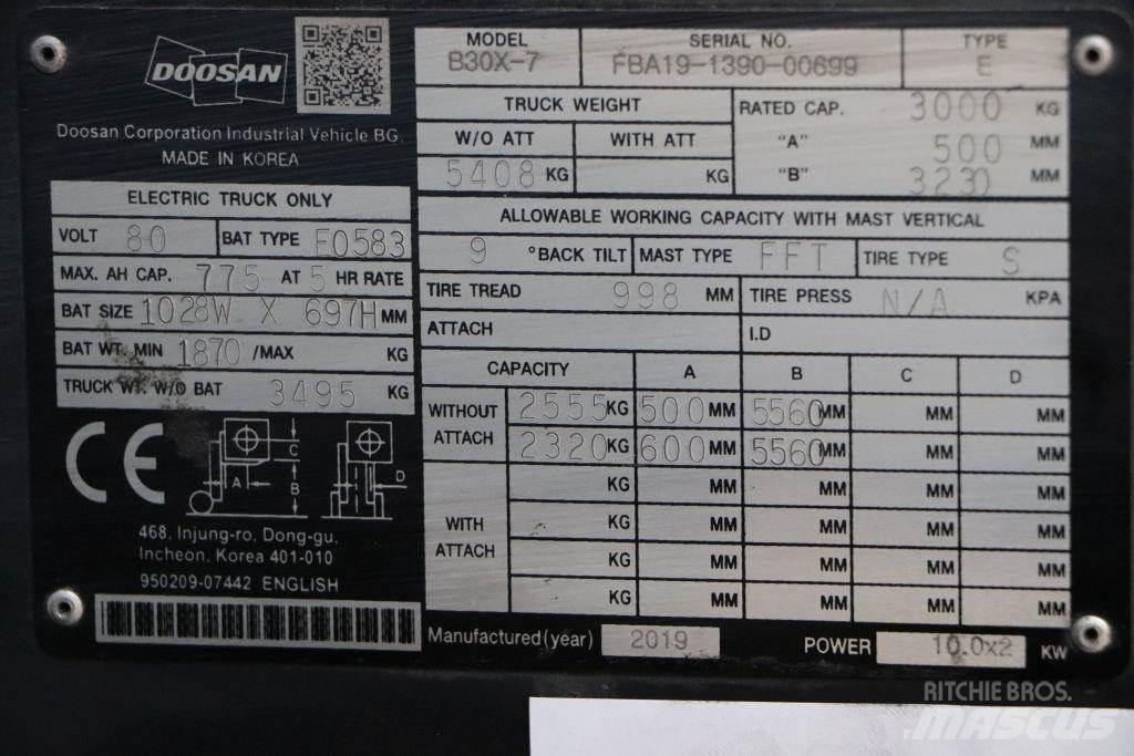 Doosan B30X-7 Elektrische heftrucks