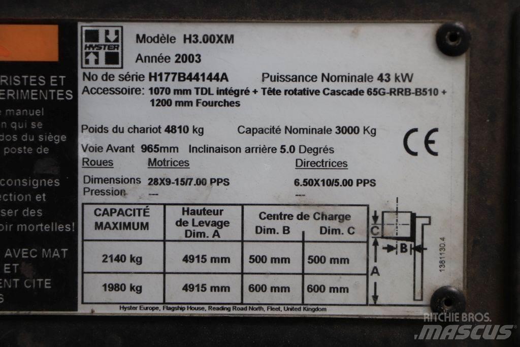 Hyster H3.00XM LPG heftrucks