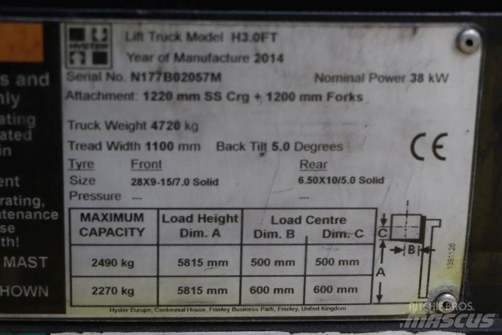 Hyster H3.0FT LPG heftrucks