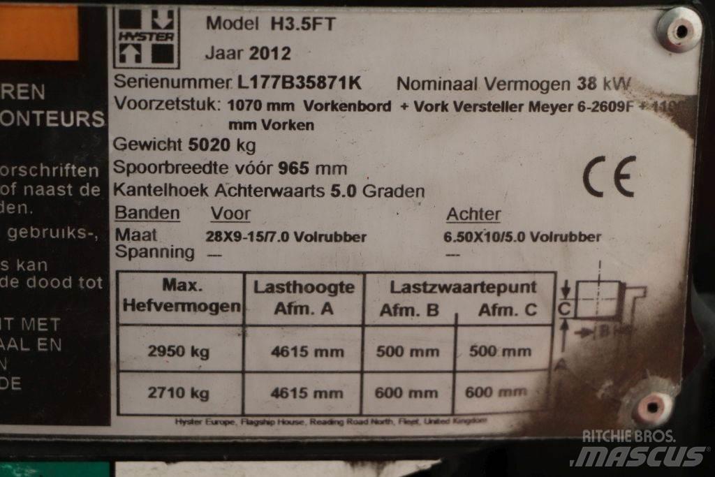 Hyster H3.5FT LPG heftrucks
