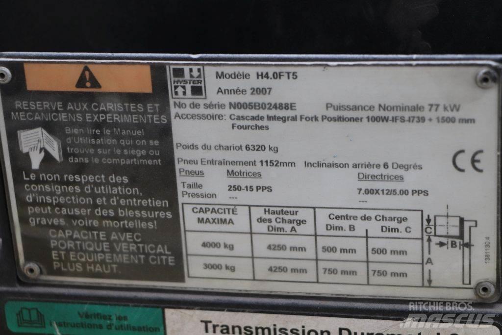 Hyster H4.0FT5 LPG heftrucks