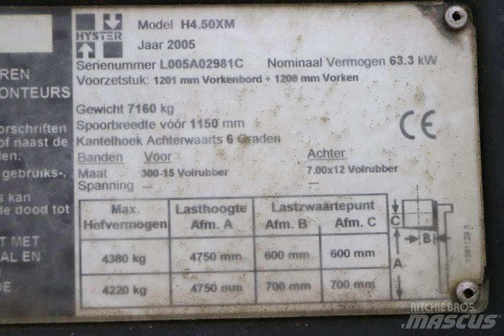 Hyster H4.5XM LPG heftrucks