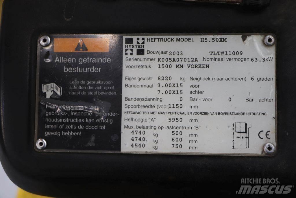 Hyster H5.50XM LPG heftrucks