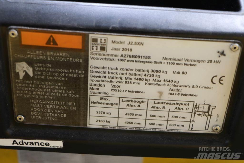 Hyster J2.5XN Elektrische heftrucks