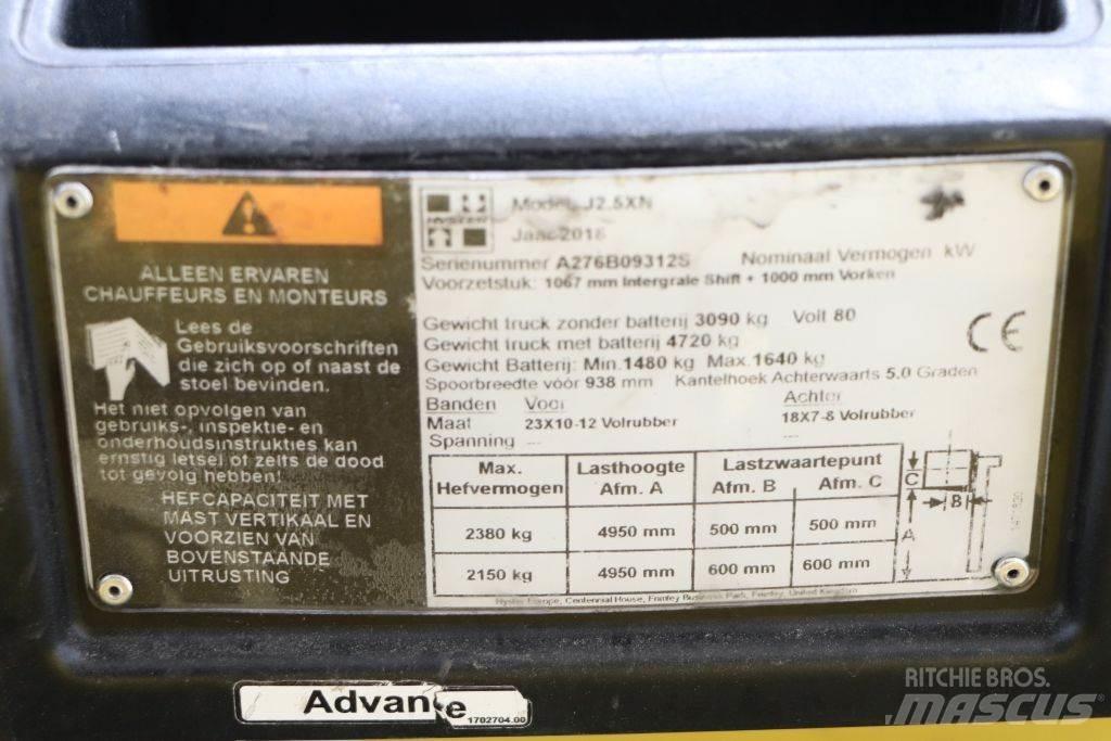 Hyster J2.5XN Elektrische heftrucks
