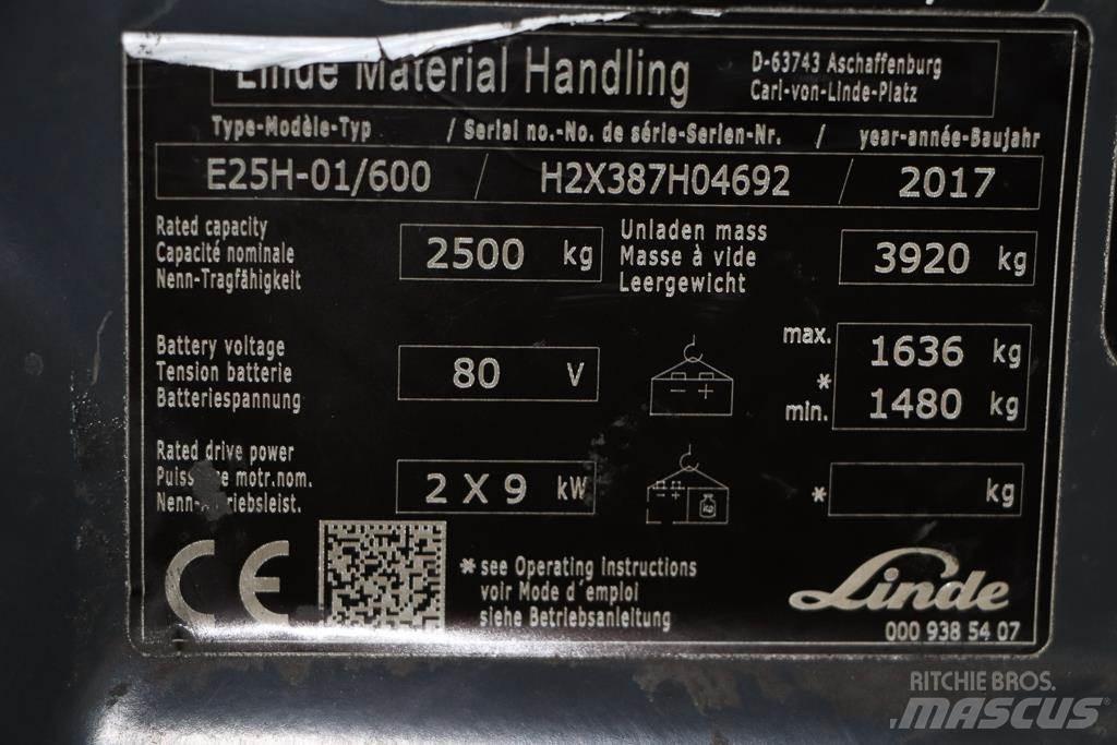 Linde E25H-01/600 Elektrische heftrucks