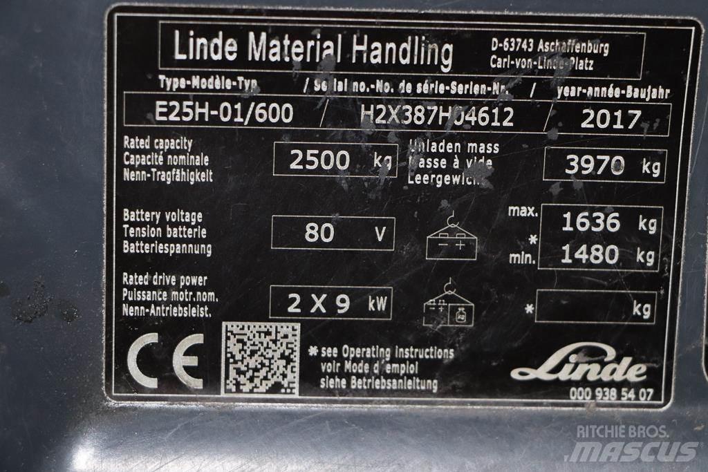 Linde E25H-01/600 Elektrische heftrucks