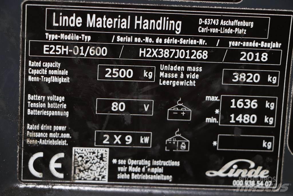 Linde E25H-01/600 Elektrische heftrucks
