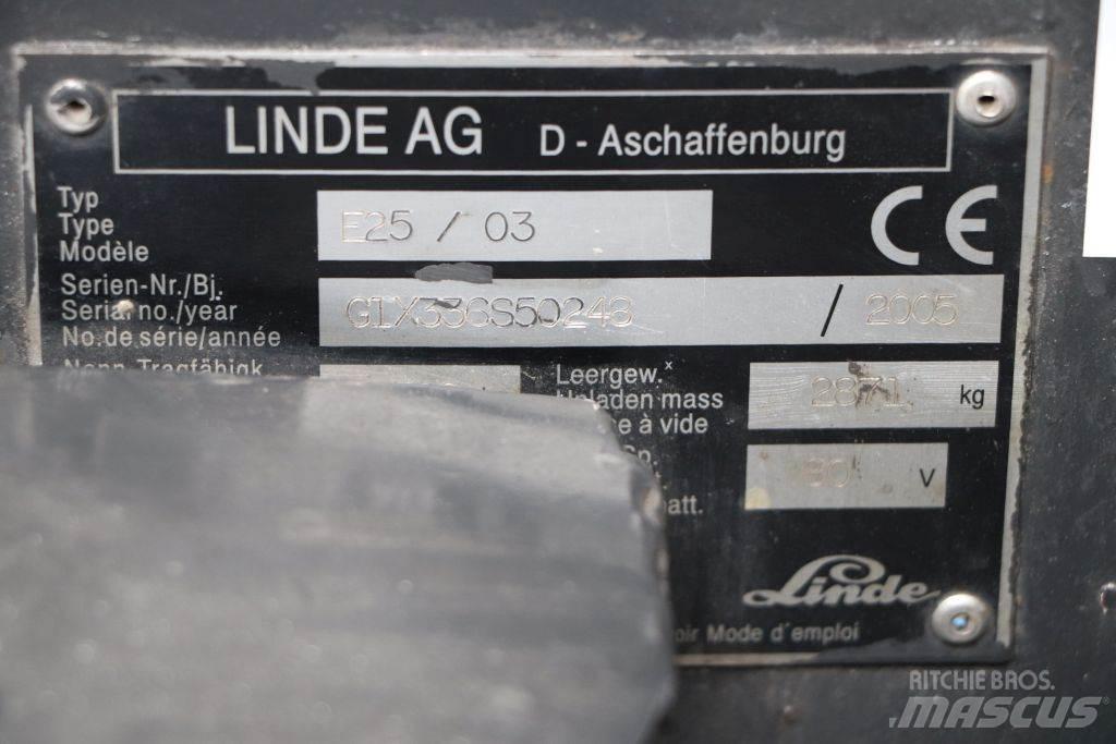 Linde E25S/03 Elektrische heftrucks