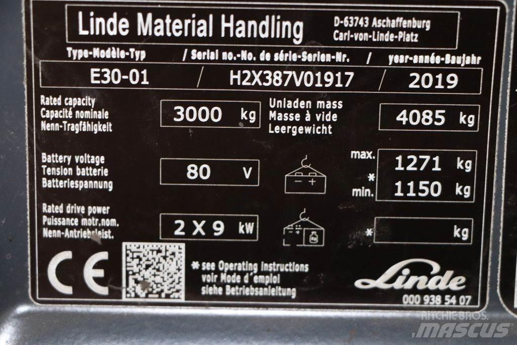 Linde E30-01 Elektrische heftrucks