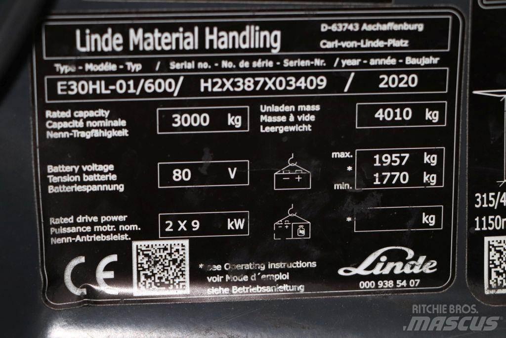 Linde E30HL-01/600 Elektrische heftrucks