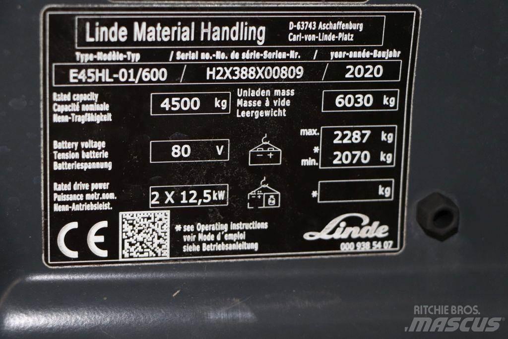 Linde E45HL-01/600 Elektrische heftrucks
