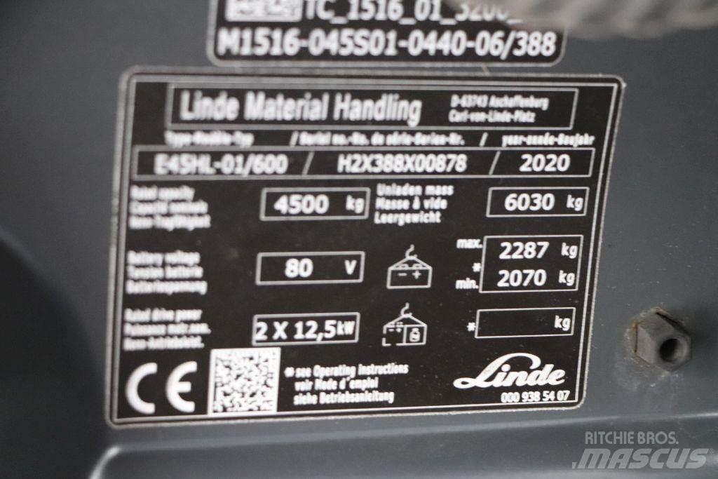 Linde E45HL-01/600 Elektrische heftrucks