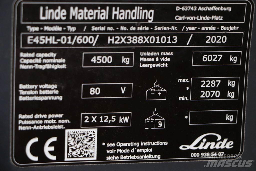 Linde E45HL-01/600 Elektrische heftrucks