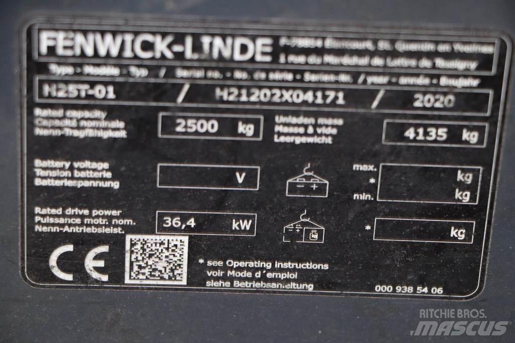 Linde H25T-01 LPG heftrucks