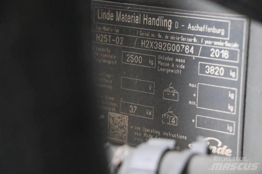 Linde H25T-02 LPG heftrucks
