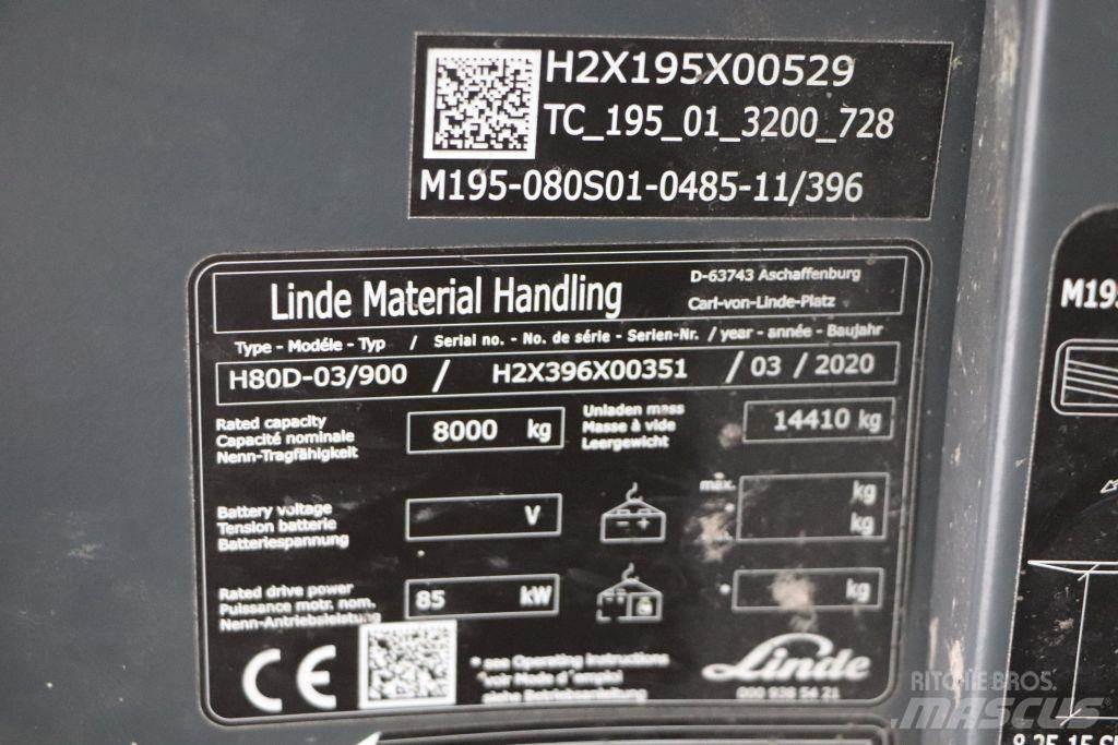 Linde H80D-03/900 Diesel heftrucks