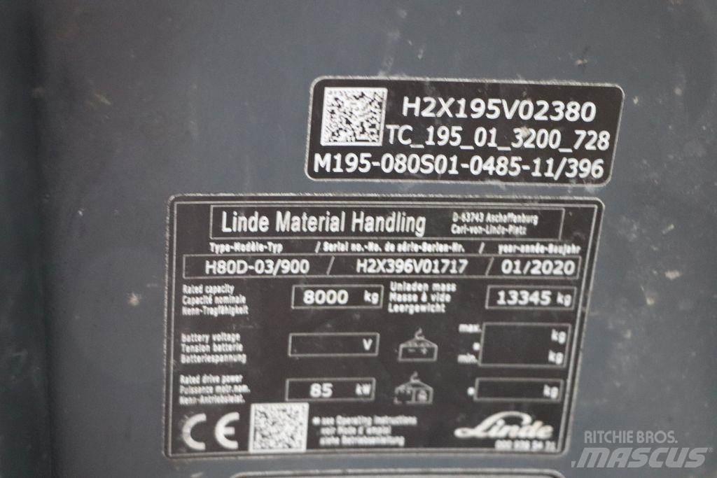 Linde H80D-03/900 Diesel heftrucks