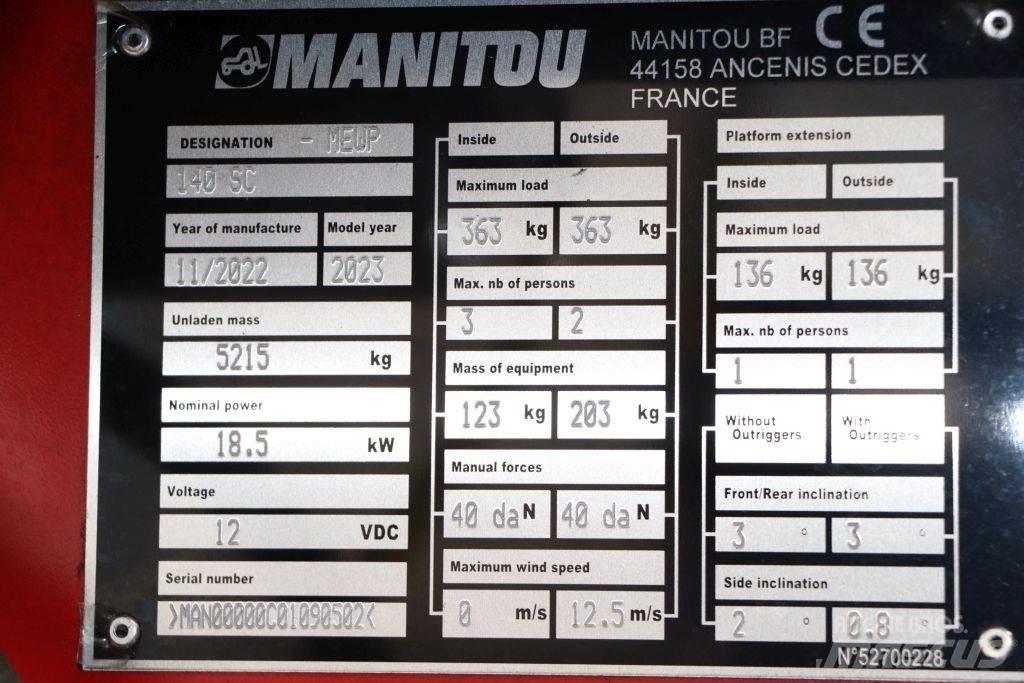 Manitou 140 SC Schaarhoogwerkers