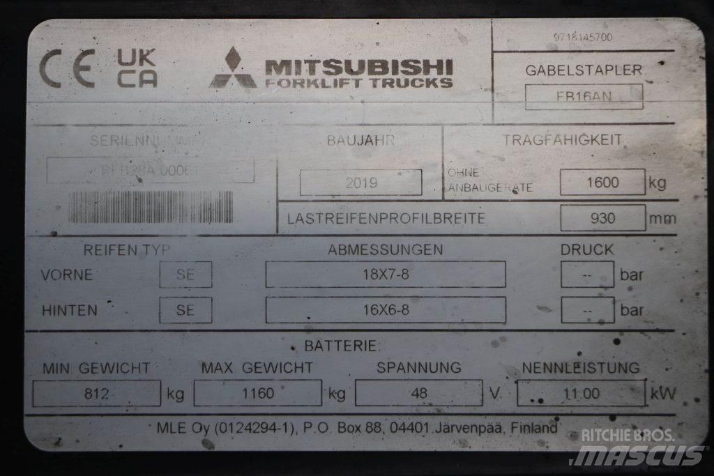 Mitsubishi FB16AN Elektrische heftrucks