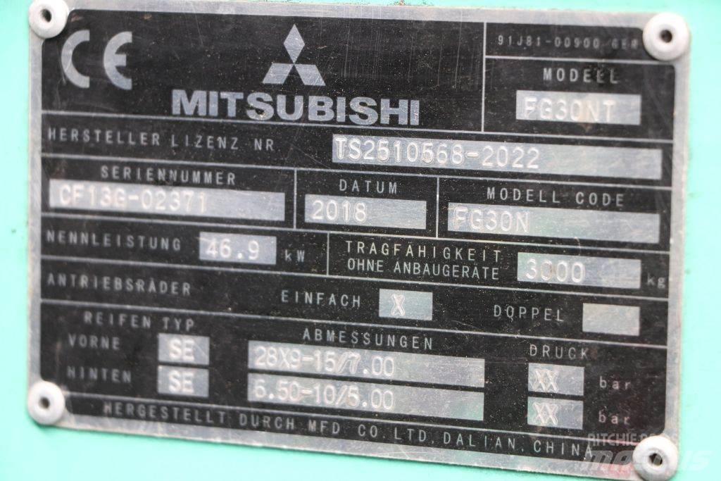 Mitsubishi FG30NT LPG heftrucks