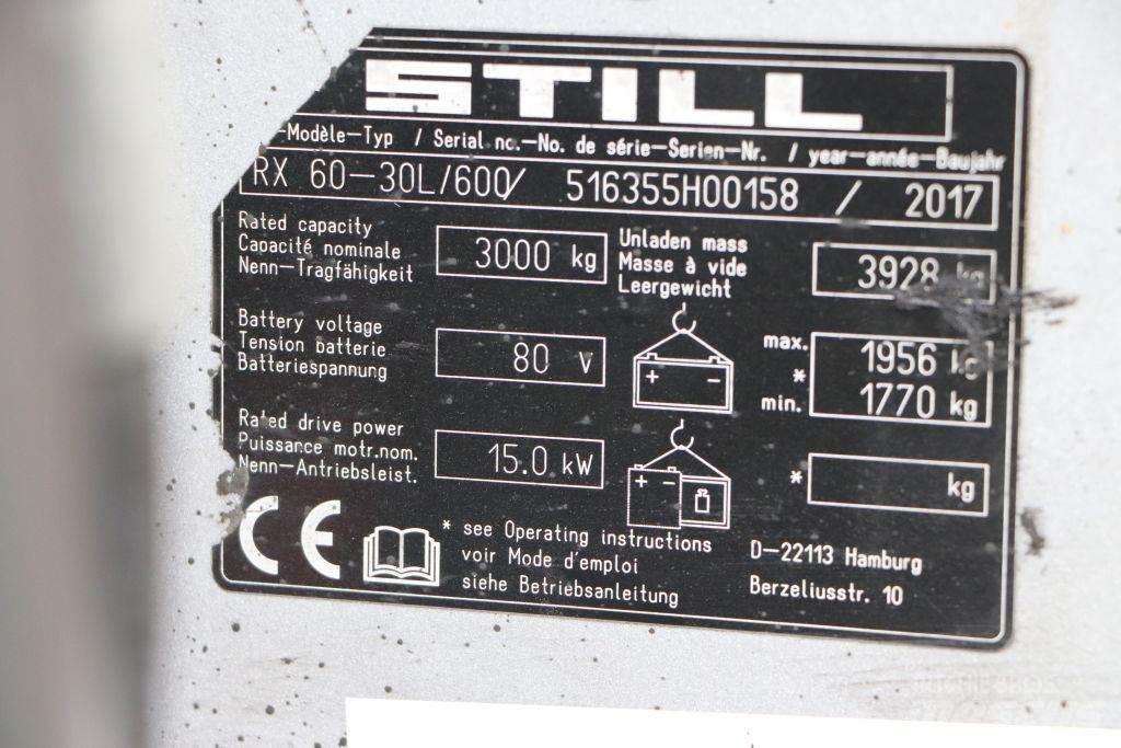 Still RX60-30L/600 Elektrische heftrucks