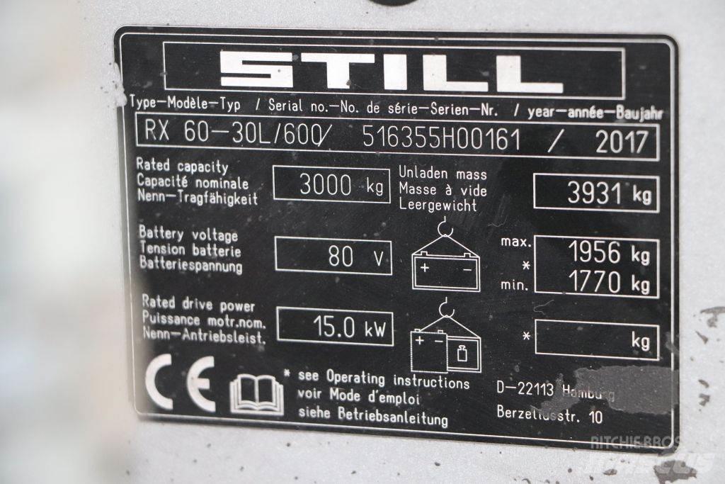 Still RX60-30L/600 Elektrische heftrucks