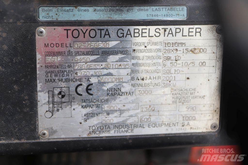 Toyota 02-7FGF30 LPG heftrucks