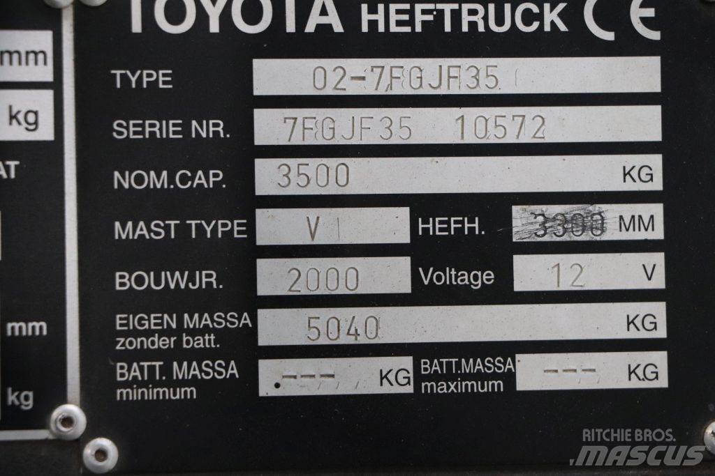 Toyota 02-7FGJF35 LPG heftrucks