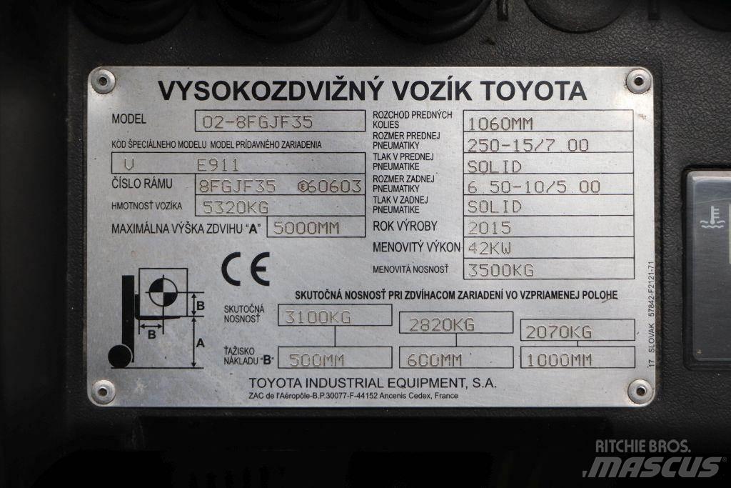Toyota 02-8FGJF35 LPG heftrucks