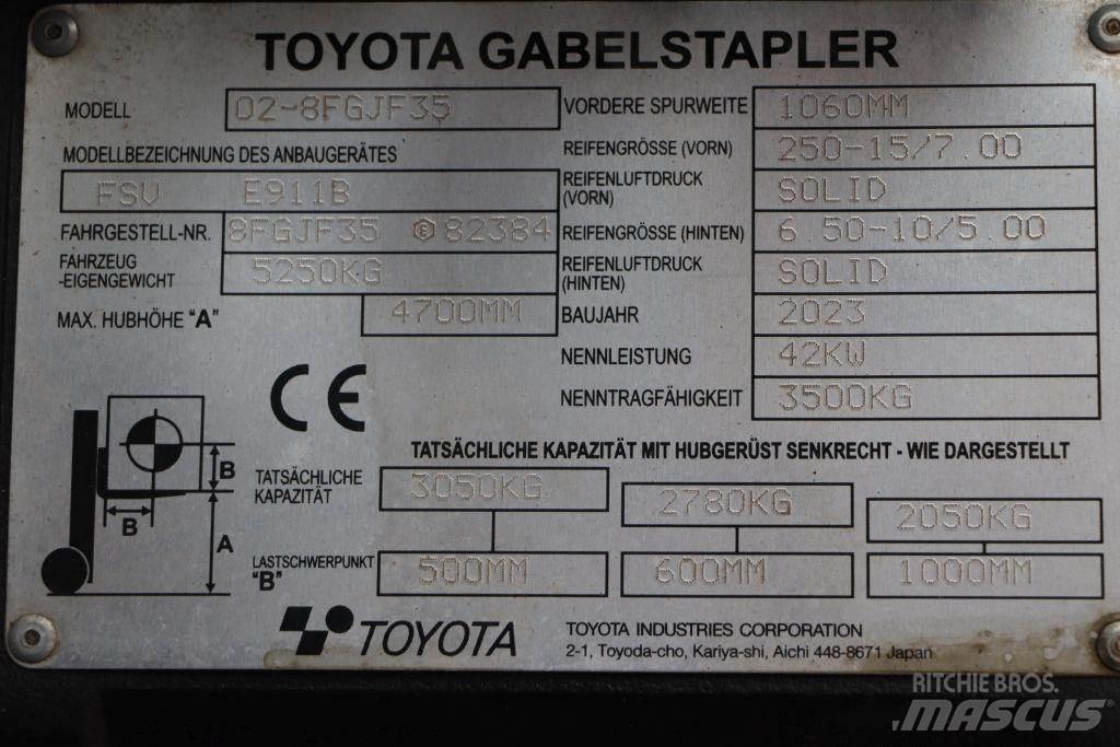 Toyota 02-8FGJF35 LPG heftrucks