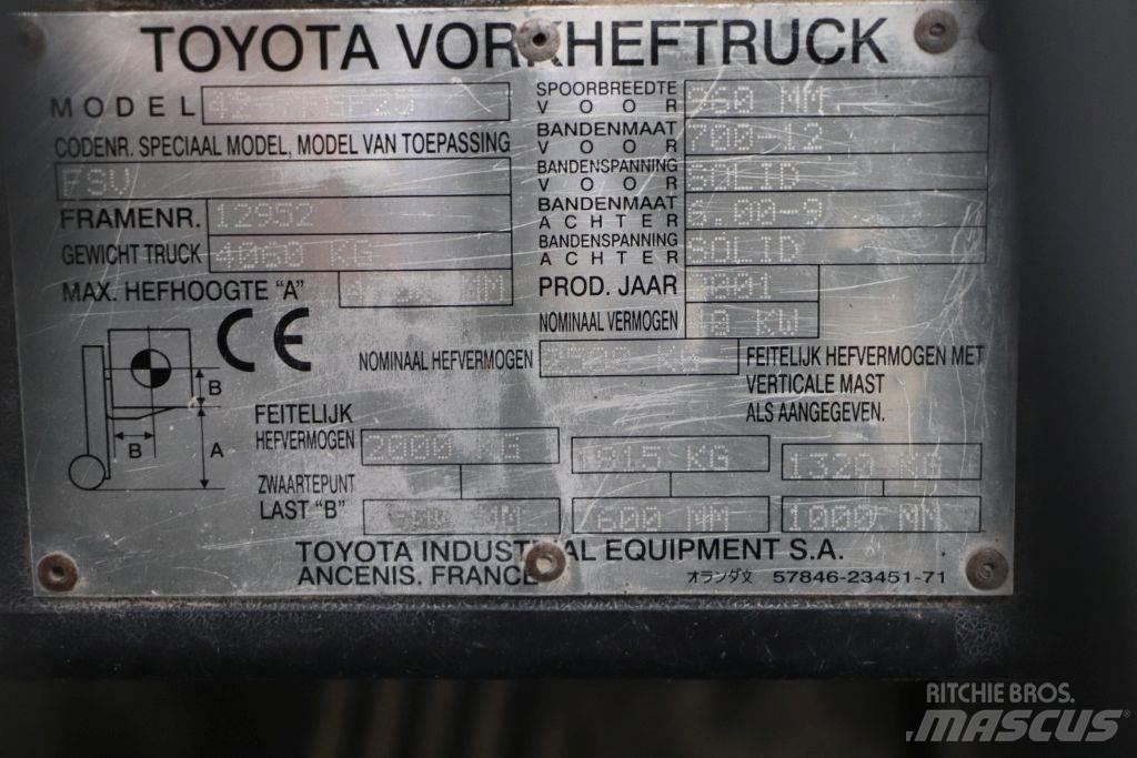 Toyota 42-7FGF25 LPG heftrucks