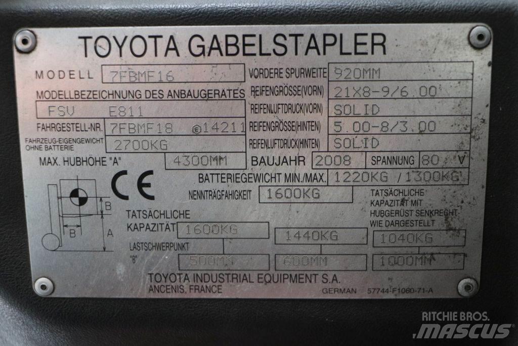 Toyota 7FBMF16 Elektrische heftrucks