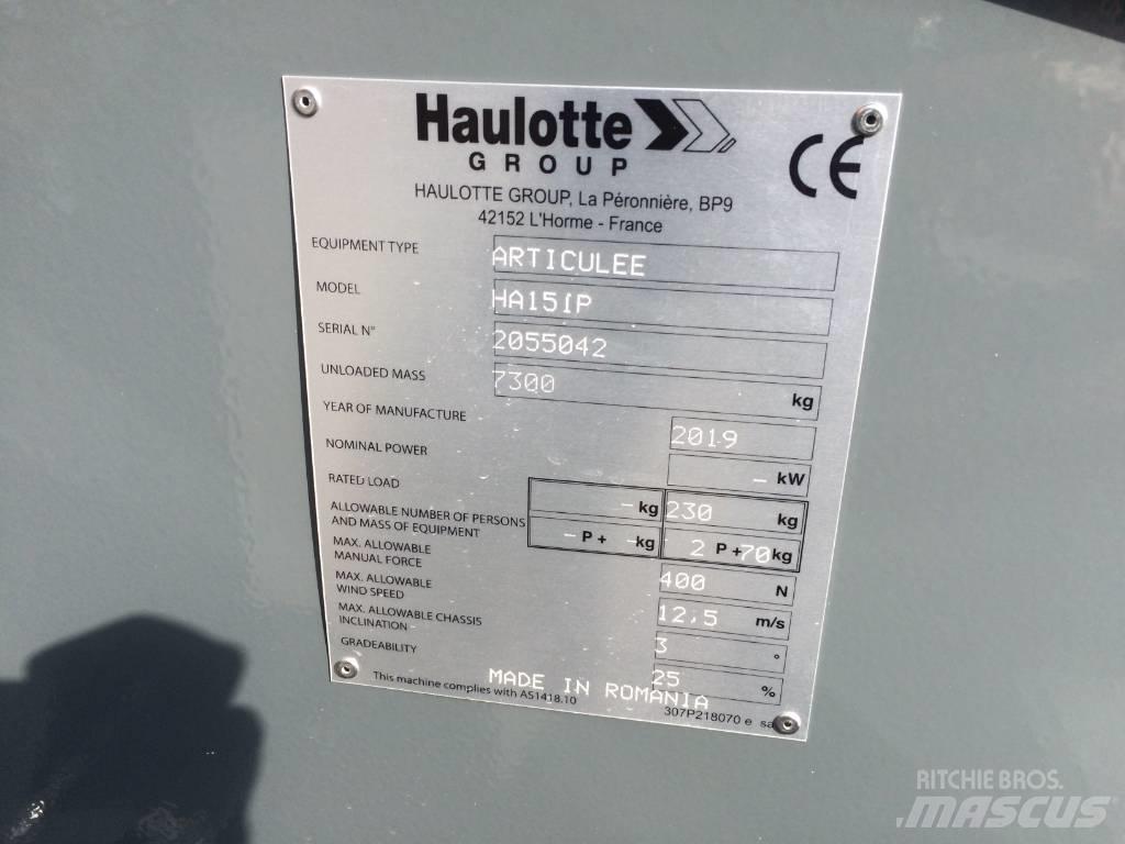 Haulotte HA 15 IP Knikarmhoogwerkers