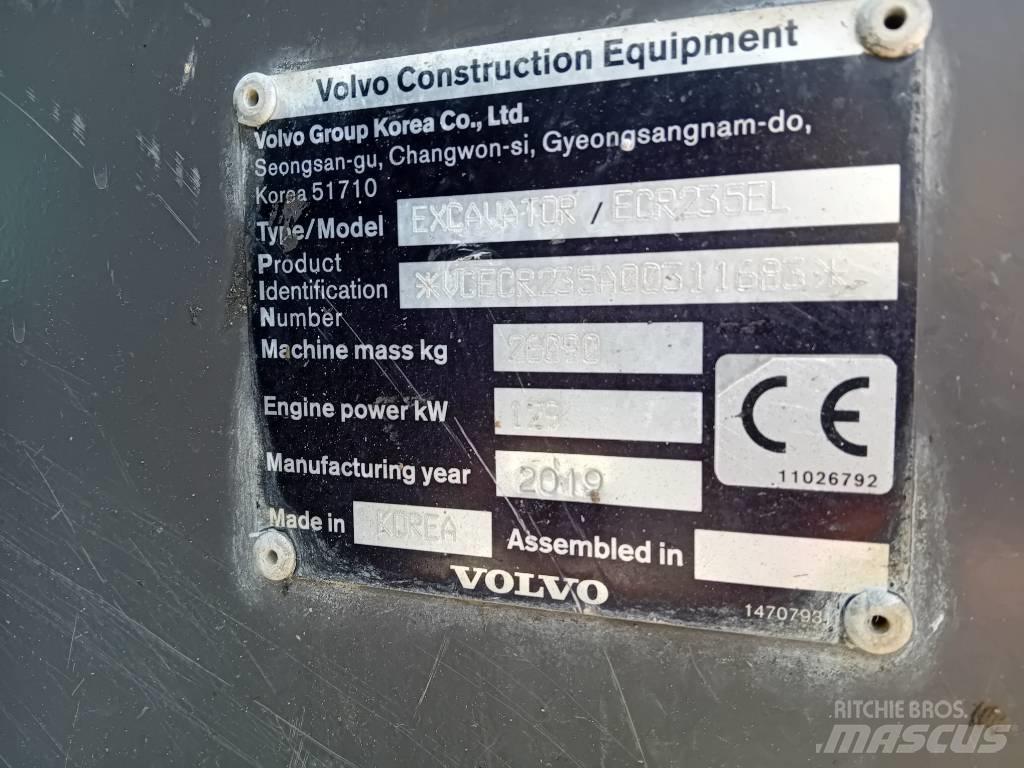 Volvo ECR 235 E Rupsgraafmachines