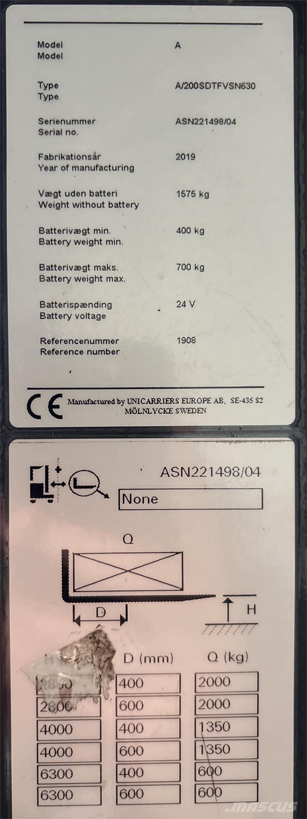 Atlet ASN200 Zelfrijdende stapelaars