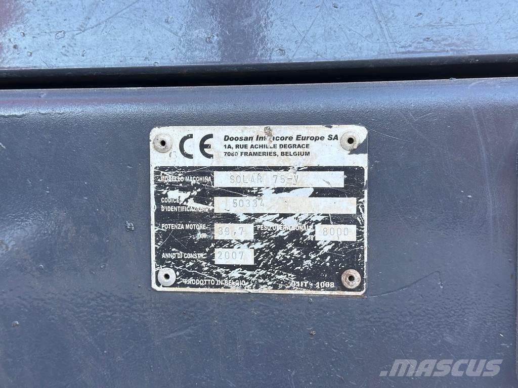 Doosan SOLAR 75V Midigraafmachines 7t - 12t